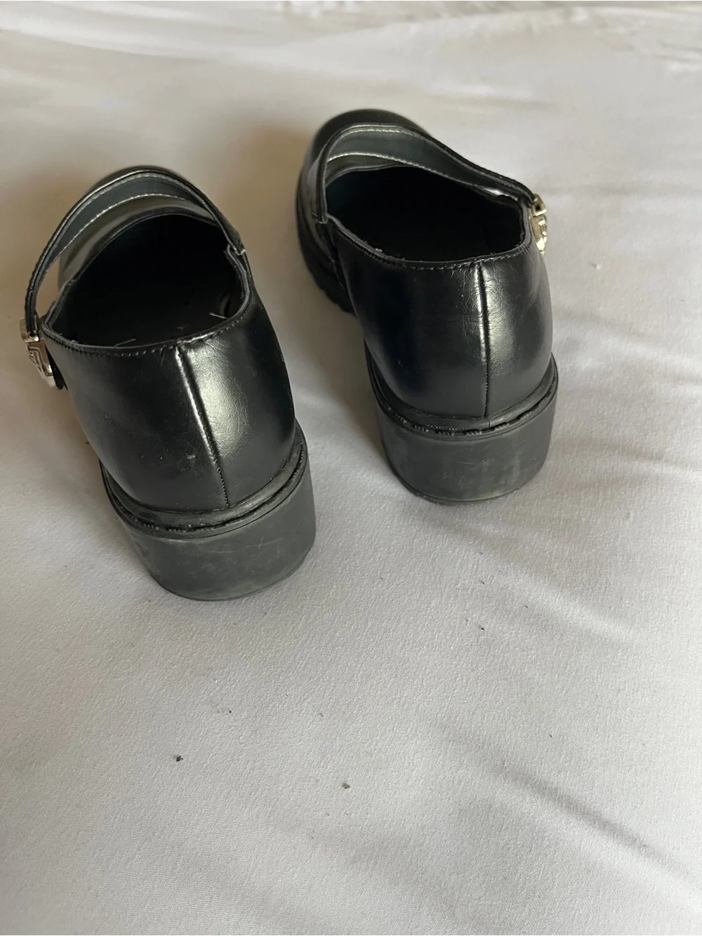Mudd Essie Black Chunky Heel Mary Jane Shoes Size 4M